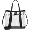 Patricia Nash Darby Clear Tote Crossbody Bag