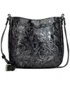 Patricia Nash Emeline Leather Crossbody Bag, Created For Macy's In Black