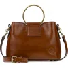 Patricia Nash Empoli Leather Satchel In Tan