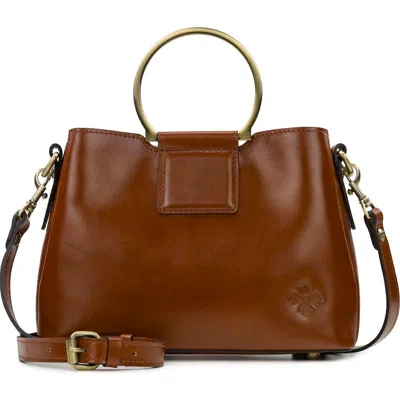 Patricia Nash Empoli Leather Satchel In Tan