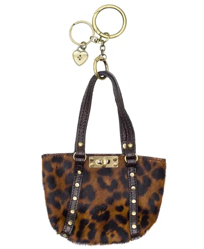 Patricia Nash Exotics Micro Benvenuto Mini Bag Charm In Leopard