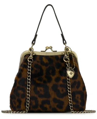 Patricia Nash Exotics Mini Laureana Chain Crossbody Handbag In Brown