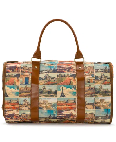 Patricia Nash Extra-large Vasilia Garment Duffel In Postcards From Paris