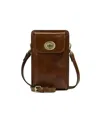 Patricia Nash Felicita Phone Crossbody Wallet In Cognac