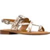 Patricia Nash Fidella Womens Leather Toe Loop Flat Sandals In Multi