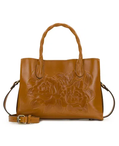 Patricia Nash Genovese Medium Satchel Handbag In Orange