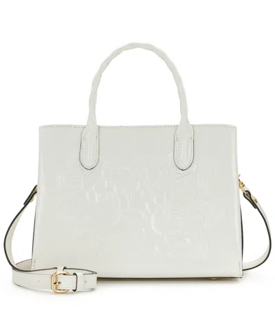 Patricia Nash Genovese Medium Satchel Handbag In White