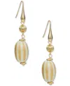 Patricia Nash Gold-tone Mixed Bead Double Drop Earrings