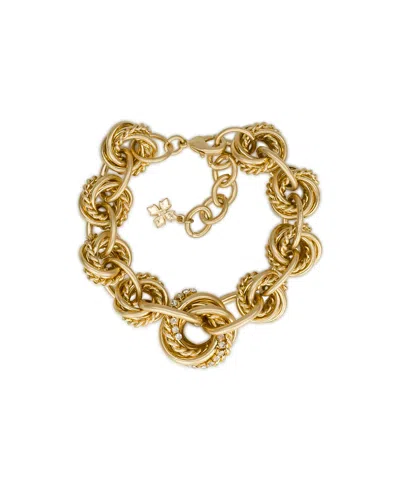 Patricia Nash Gold-plated Twisted Knot Link Bracelet In Metallic