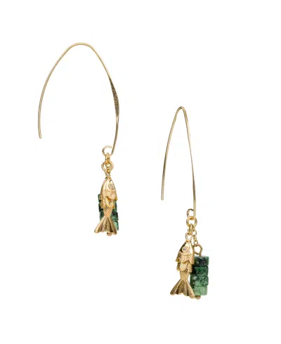Patricia Nash Gold-tone Plated Arc Hoop Earrings