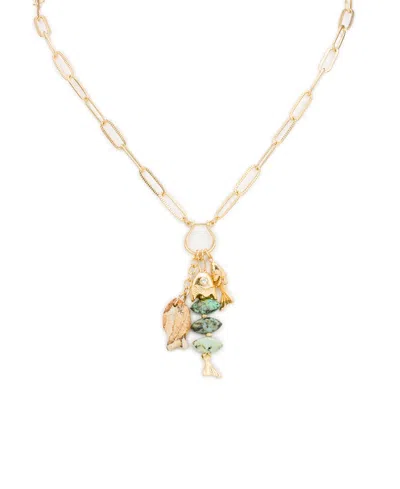 Patricia Nash Gold-tone Plated Charm Dangle Necklace