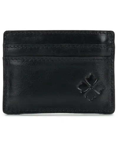 Patricia Nash Granna Id Case Vintage Distressed Wallet In Black