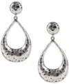 Patricia Nash Hammered Finish Teardrop Door Knocker Drop Earrings