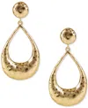 Patricia Nash Hammered Finish Teardrop Door Knocker Drop Earrings