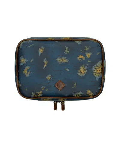 Patricia Nash Ilaria Hanging Travel Case In Greek Map
