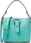 Patricia Nash Irving Bucket Bag Womens Mint Green Leather Crossbody Strap Jdm456 In Green