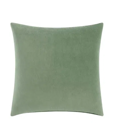 Patricia Nash Italian Pheasant Solid Velvet Decorative Pillow, 20" X 20" In Balsam