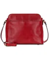 Patricia Nash Ithaca Small Leather Crossbody Bag In Rosewood