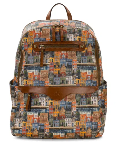 Patricia Nash Karina Adjustable Laptop Backpack Messenger In Homes Along The Coast