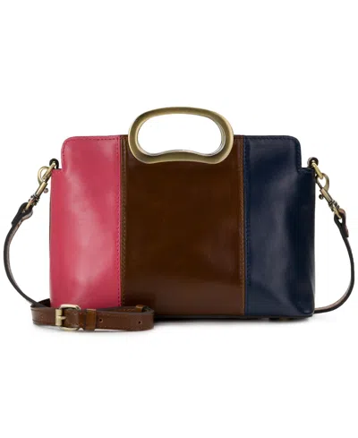 Patricia Nash Karine Mini Leather Top Handle Crossbody Handbag In Multi