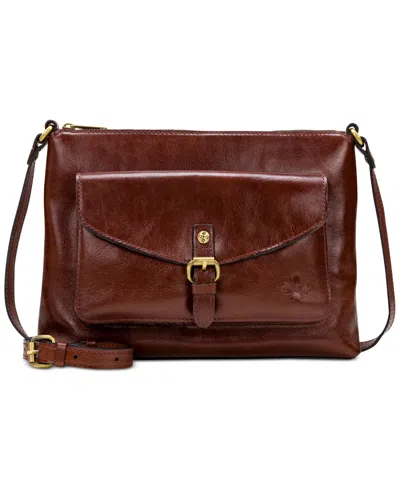 Patricia Nash Kirby East West Leather Crossbody, Created For Macy's In British Tan