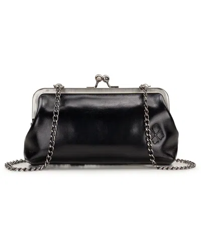 Patricia Nash Kisslock Mini Potenaz Leather Crossbody Bag In Brown