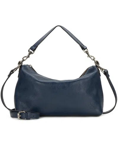 Patricia Nash Kolena Small Leather Shoulder Bag In Blue