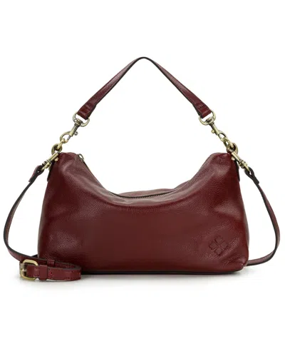 Patricia Nash Kolena Small Leather Shoulder Bag In Oxblood
