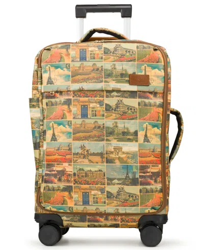 Patricia Nash Large Cagliari Roller Duffel Luggage In Postcards From Paris