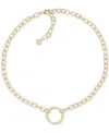 Patricia Nash Large Ring Necklace, 18" + 3" Extender In Gold