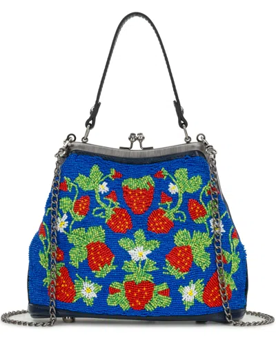 Patricia Nash Laureana Frame Small Satchel Bag In Blue