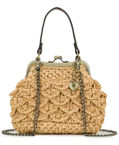Patricia Nash Laureana Scalloped Raffia Mini Crossbody Bag
