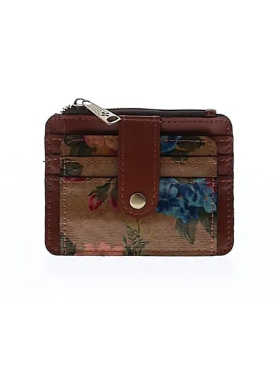 Pre-owned Patricia Nash Leather Card Holder In Brown