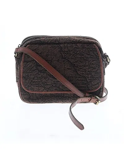 Pre-owned Patricia Nash Leather Crossbody Bag In Brown