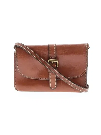 Pre-owned Patricia Nash Leather Crossbody Bag In Brown