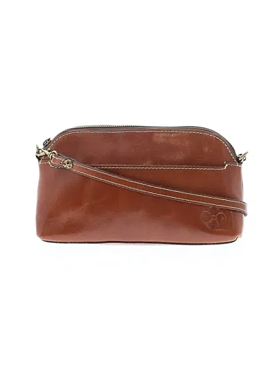 Pre-owned Patricia Nash Leather Crossbody Bag In Brown