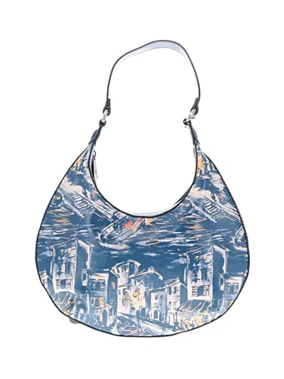 Pre-owned Patricia Nash Leather Hobo Bag In Blue