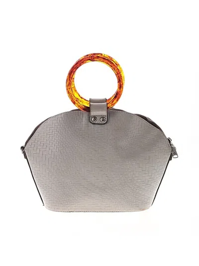 Pre-owned Patricia Nash Leather Satchel In Gray