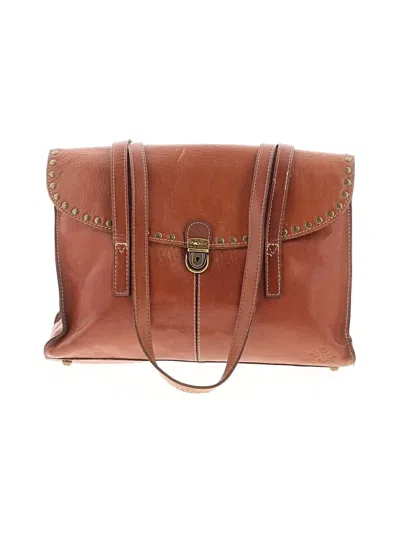 Pre-owned Patricia Nash Leather Shoulder Bag In Brown