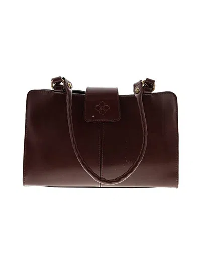 Pre-owned Patricia Nash Leather Shoulder Bag In Burgundy