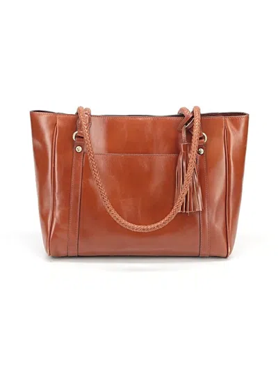 Pre-owned Patricia Nash Leather Tote Bag In Brown