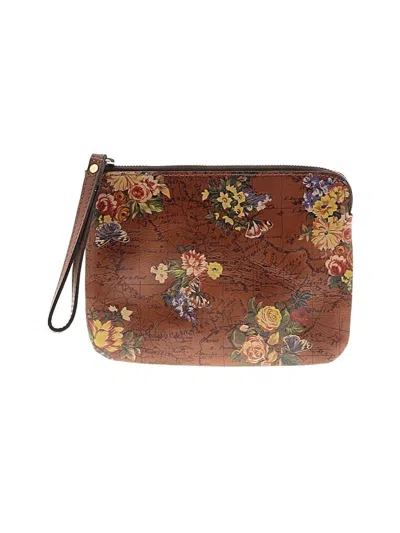 Pre-owned Patricia Nash Leather Wristlet In Brown