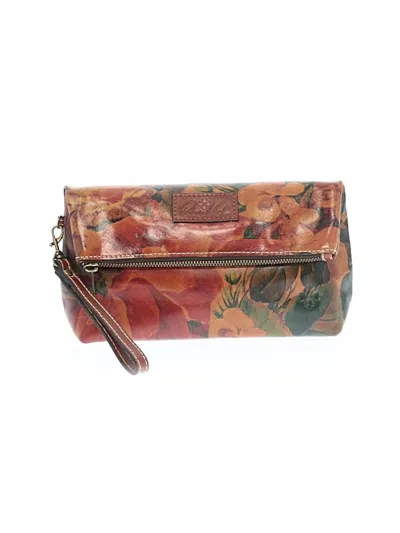 Pre-owned Patricia Nash Leather Wristlet In Brown