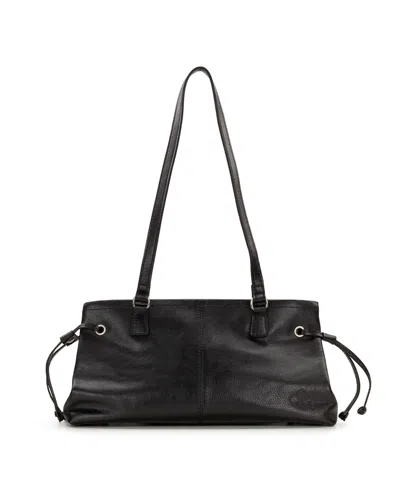 Patricia Nash Linnea Burned Edge Medium Shoulder Handbag In Black