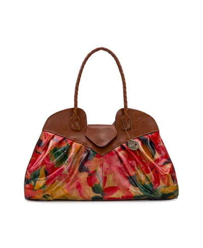 Patricia Nash Lione X-large Satchel Bag In Spring Multi