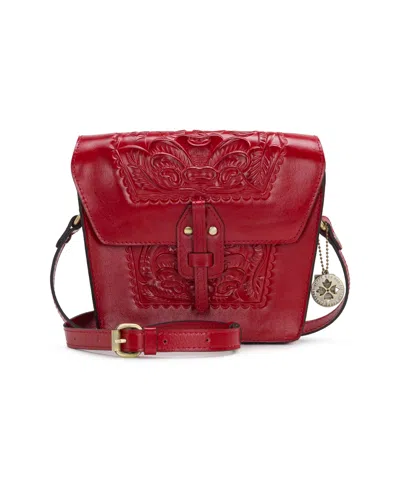 Patricia Nash Marciana Small Leather Crossbody Bag In Brown