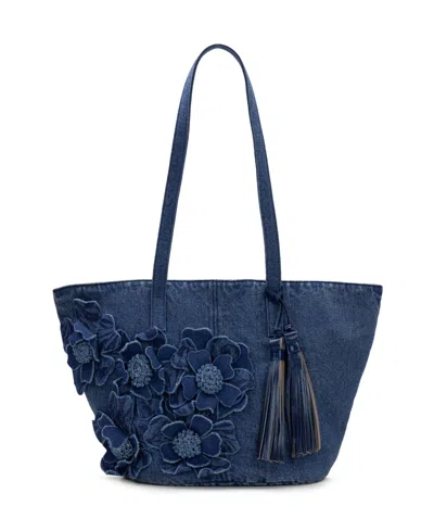Patricia Nash Marconia Magnetic Tote Bag In Blue