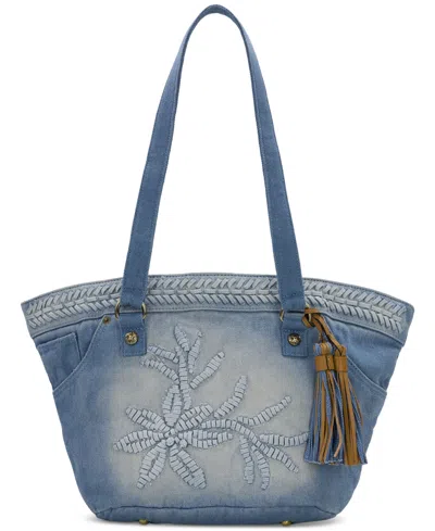 Patricia Nash Marconia Small Denim Tote Bag In Light Denim