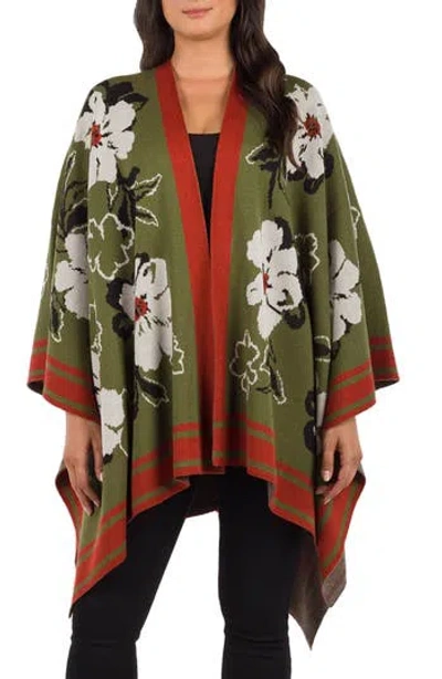 Patricia Nash Marigold Harvest Ruana In Green