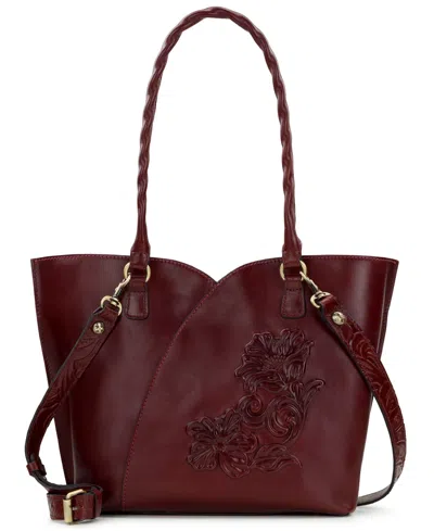 Patricia Nash Marion Large Tote Handbag In Burgundy